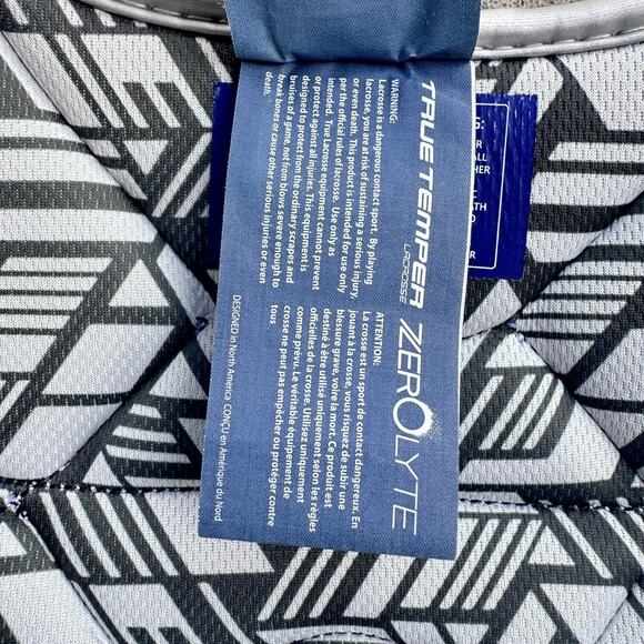 True Temper Zerolyte Lacrosse Shoulder Pads Size Small NOCSAE Certified 2022 - Picture 9 of 10